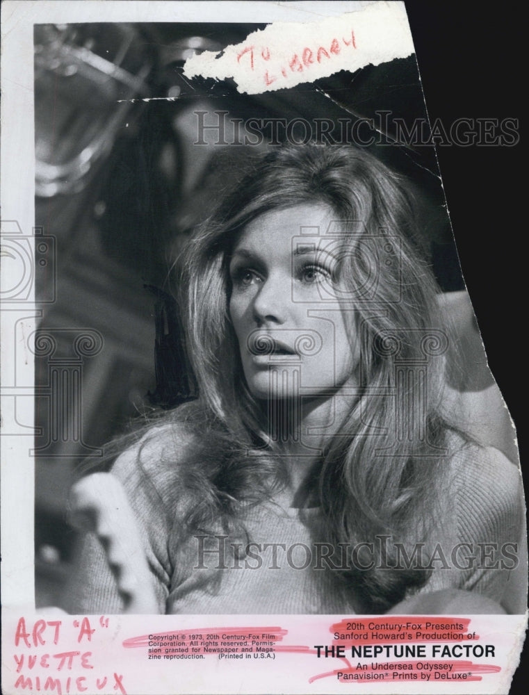 1973 Yvette  Mimieux in "The Neptune Factor." - Historic Images