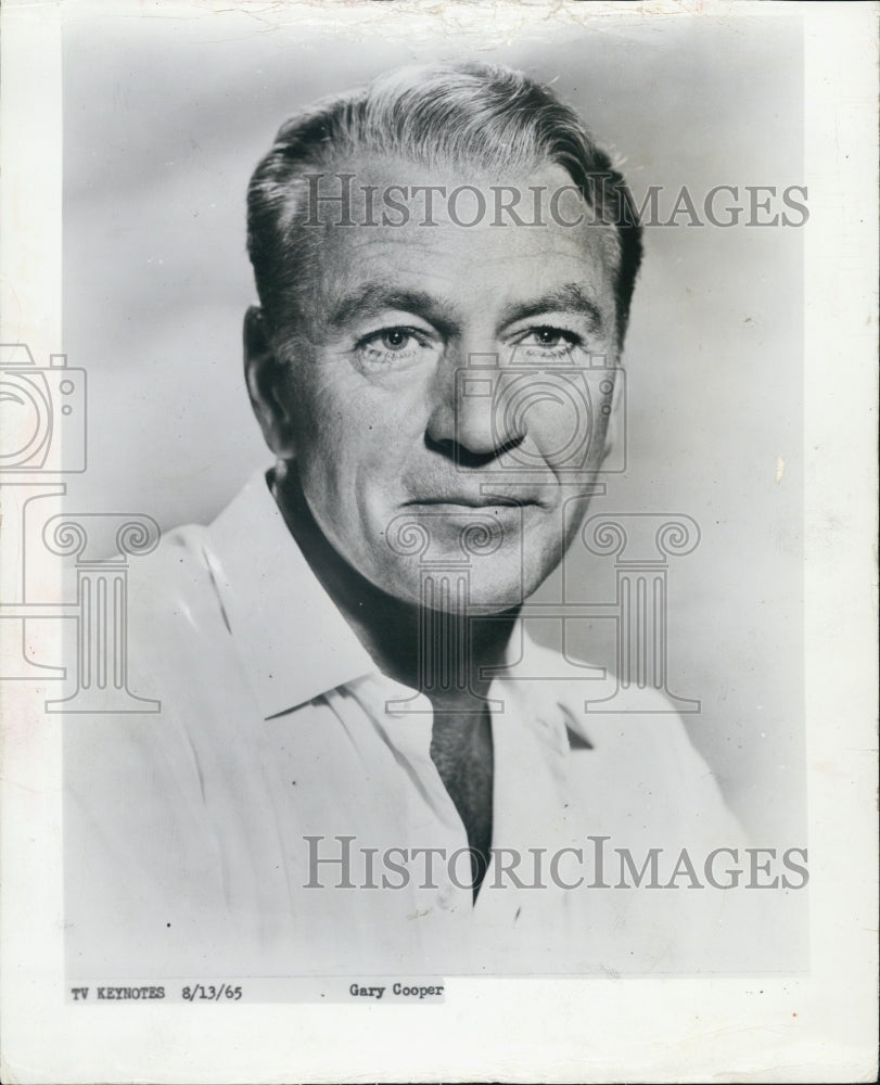 1965 Gary Cooper Actor - Historic Images