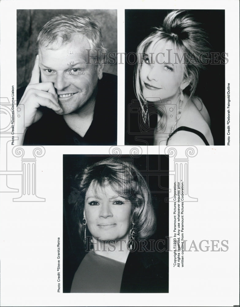 1993 Press Photo Meg Ryan, Jack Dennehy and Angie Dickinson - Historic Images