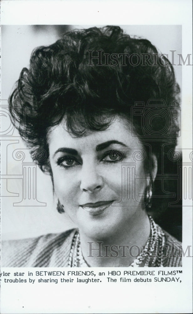 Press Photo Elizabeth Taylor - Historic Images