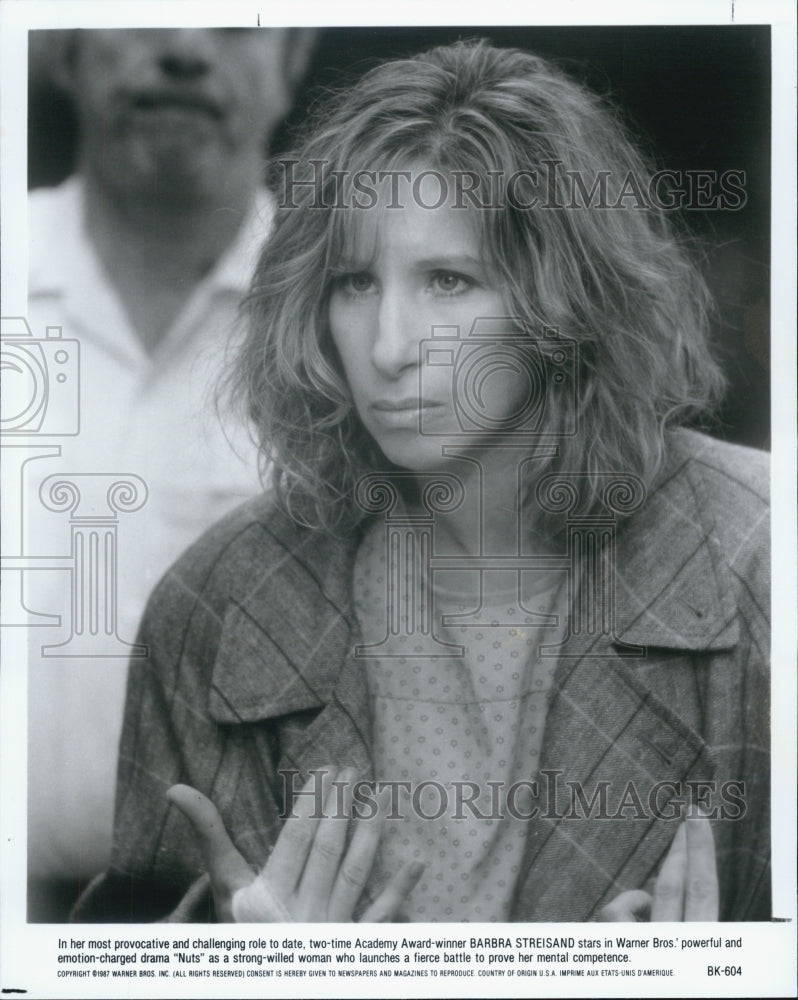 1987 Press Photo Barbara Streisand - Historic Images