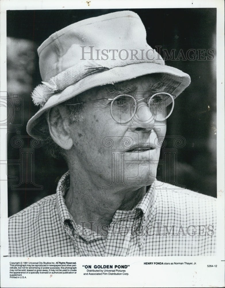 1982 Press Photo Henry Fonda in film On Golden Pond - Historic Images