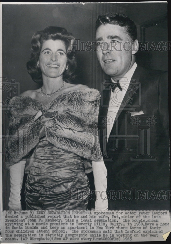 1965 President Kennedy&#39;s sister Patricia and husband Peter Lawford - Historic Images