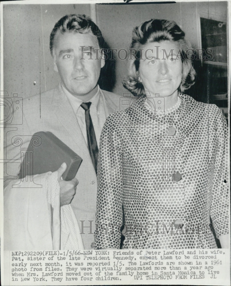 1966 Peter Lawford and wide pat sister of Kennedy divorce announced - Historic Images