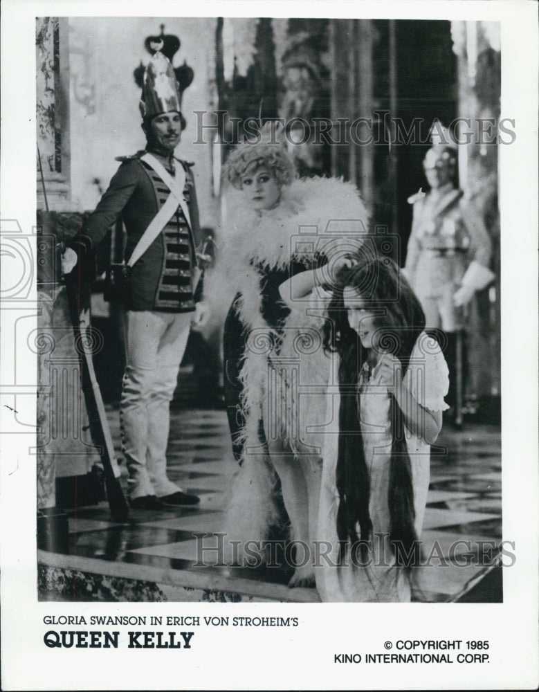 1985 Press Photo Gloria Swanson in film Queen Kelly - Historic Images