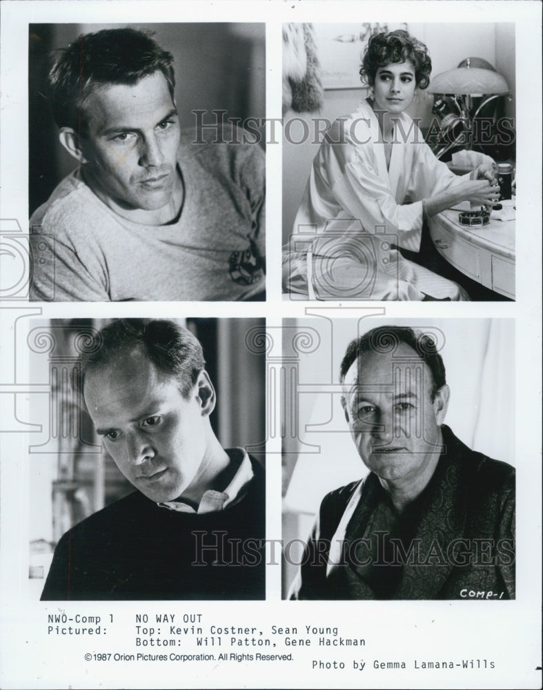 1987 Press Photo Cast of &quot;No Way Out&quot; - Historic Images