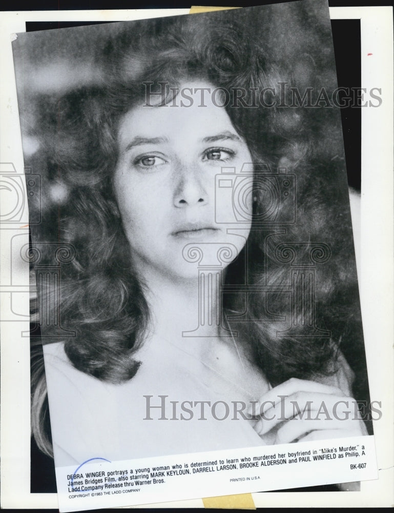 1983 Press Photo Debra Winger in "Mike's Murder" - Historic Images