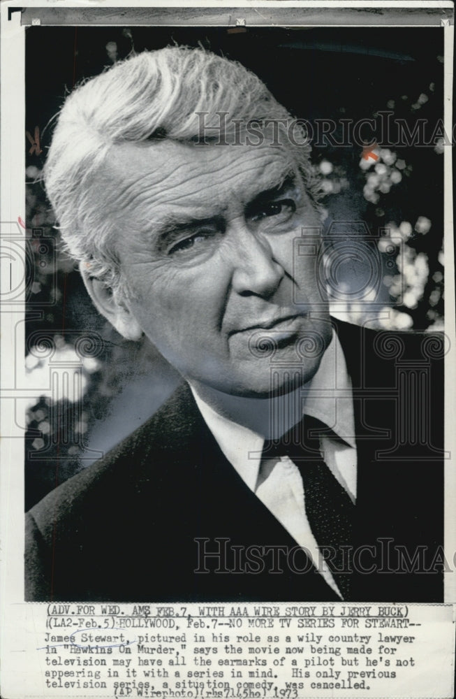 1973 James Stewart in &quot;Hawkins on Murder&quot; - Historic Images