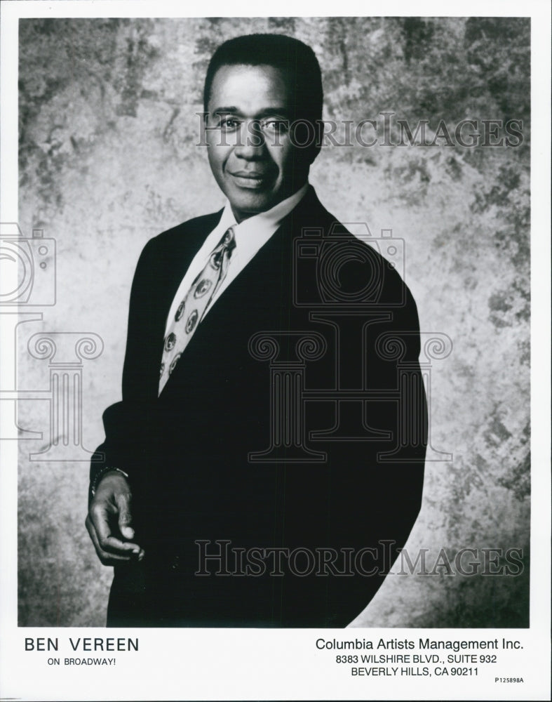 Press Photo Ben Vereen - Historic Images