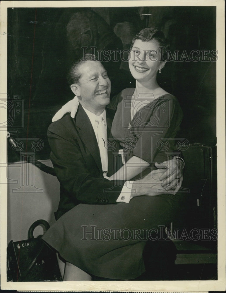 Press Photo Lawrence Welk and daughter Shirley Top Tunes and New talen