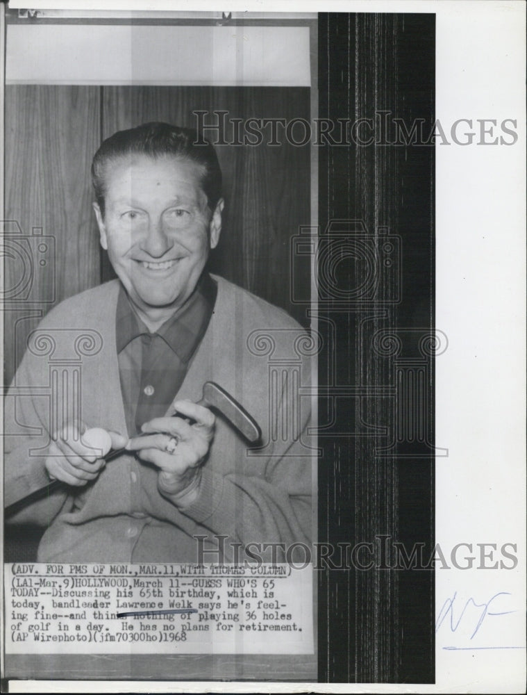 1968 Press Photo Lawrence Welk &quot;The Lawrence Welk Show&quot; - Historic Images