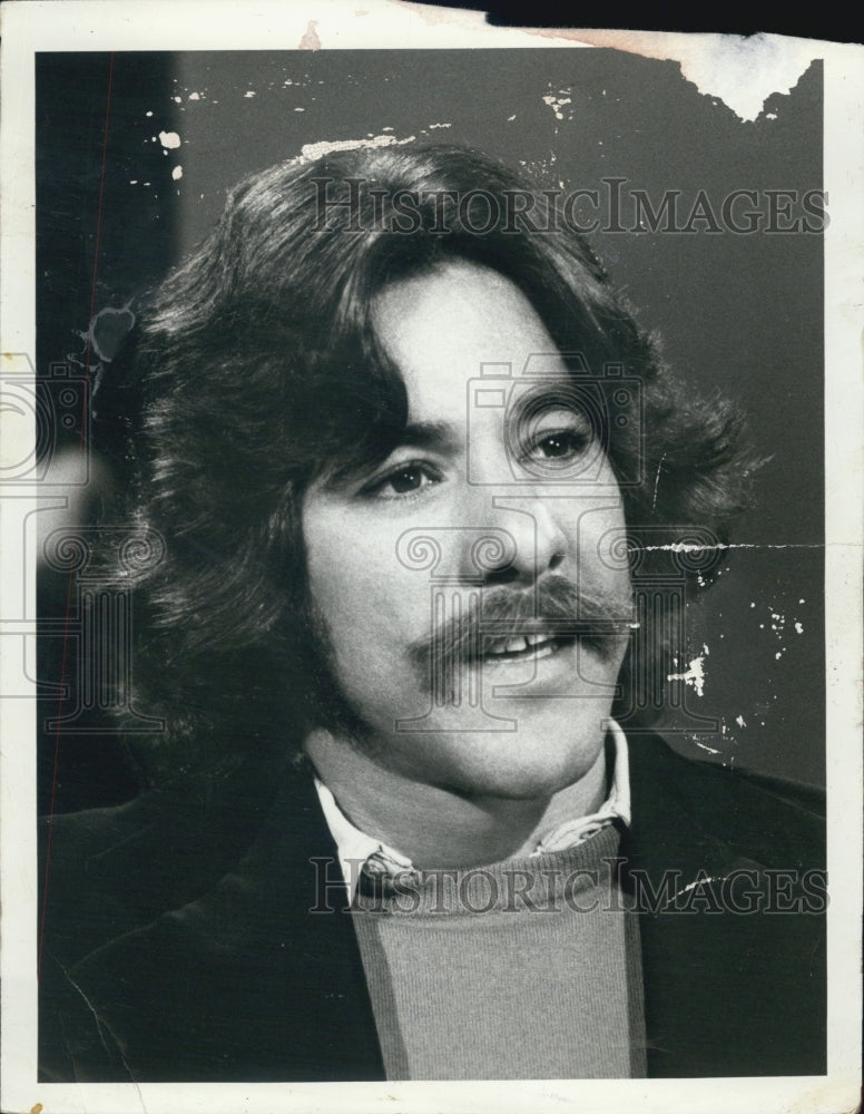 1977 Press Photo Geraldo Rivera Journlist TV Host - Historic Images