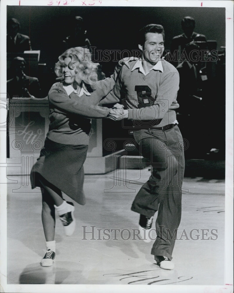 1972 CIssy King and Bobby Burgess on Lawrence Welk Show - Historic Images