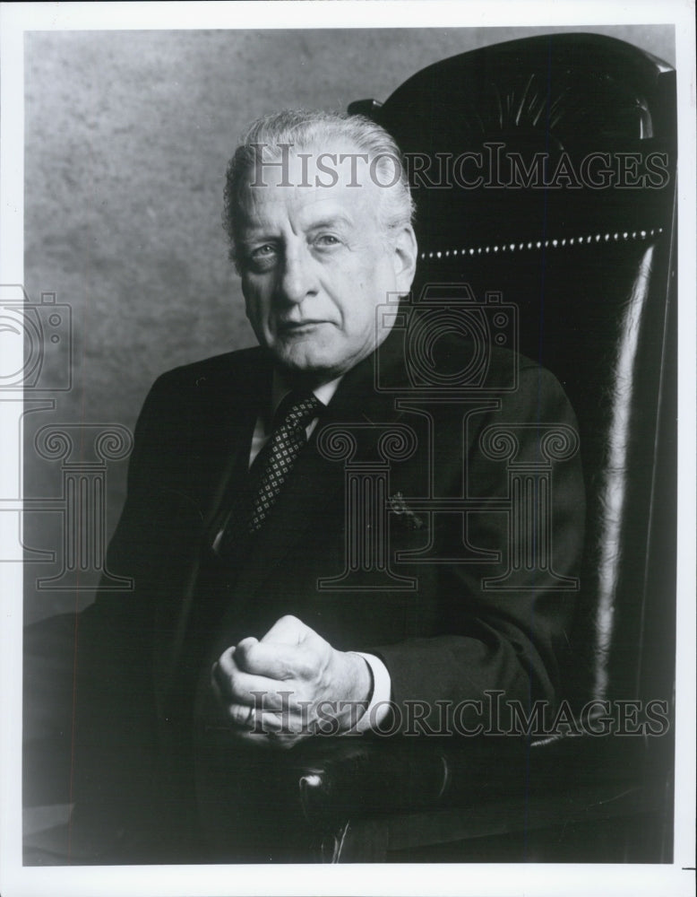 1987 Press Photo George C. Scott Actor East Side West Movie Film Title Role - Historic Images