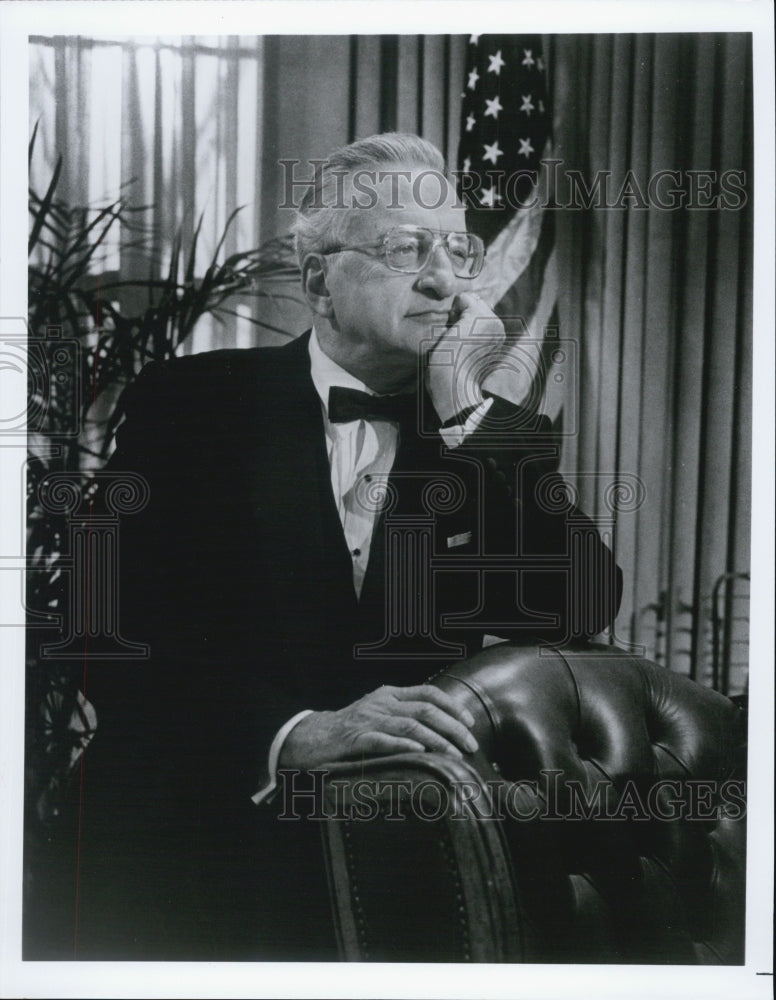 1987 Press Photo George C. Scott Actor Mr. President Title Role Drama Series - Historic Images