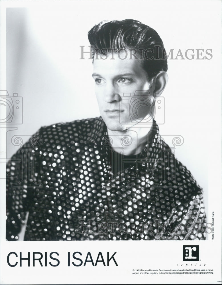 1993 Press Photo of singer Chris Isaak - Historic Images