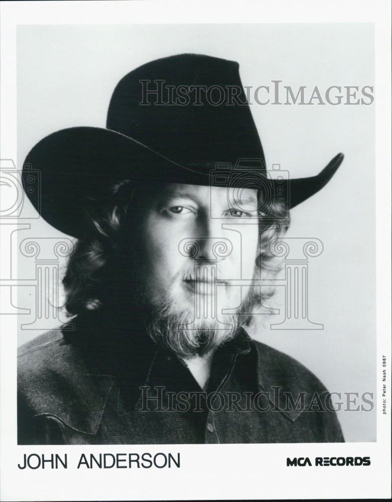 1988 Press Photo of country music singer John Anderson - Historic Images