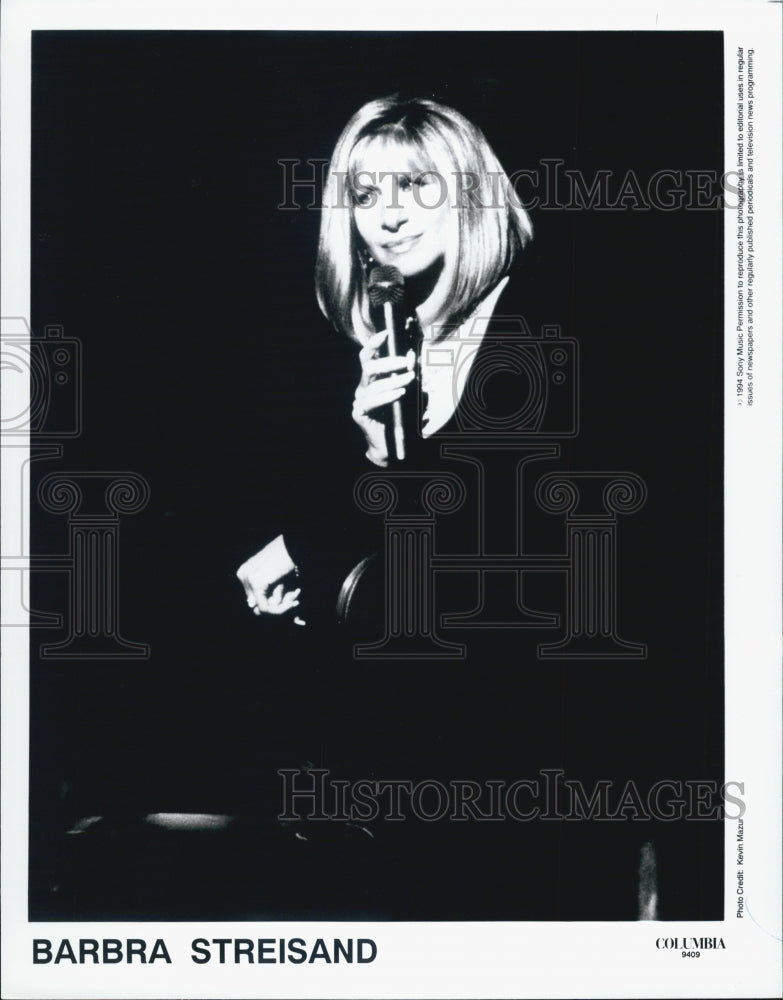 1994 Press Photo Barbra Streisand Actress And Singer For Columbia Records - Historic Images