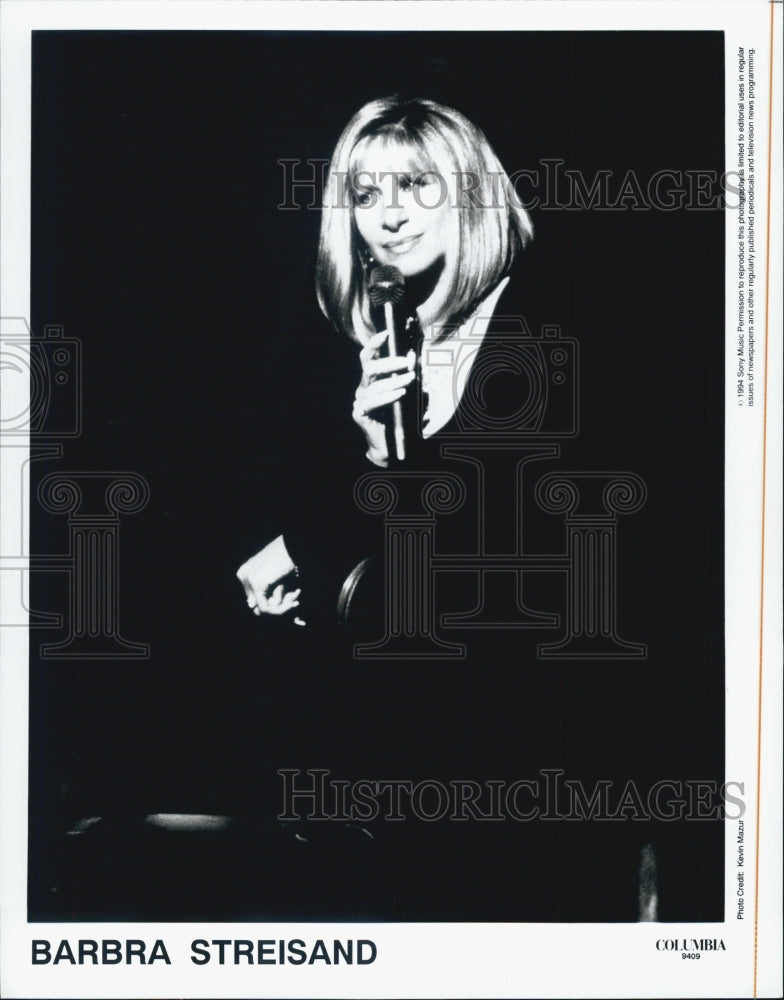 Press Photo Barbra Streisand Film Television Stage Actress Musician - Historic Images