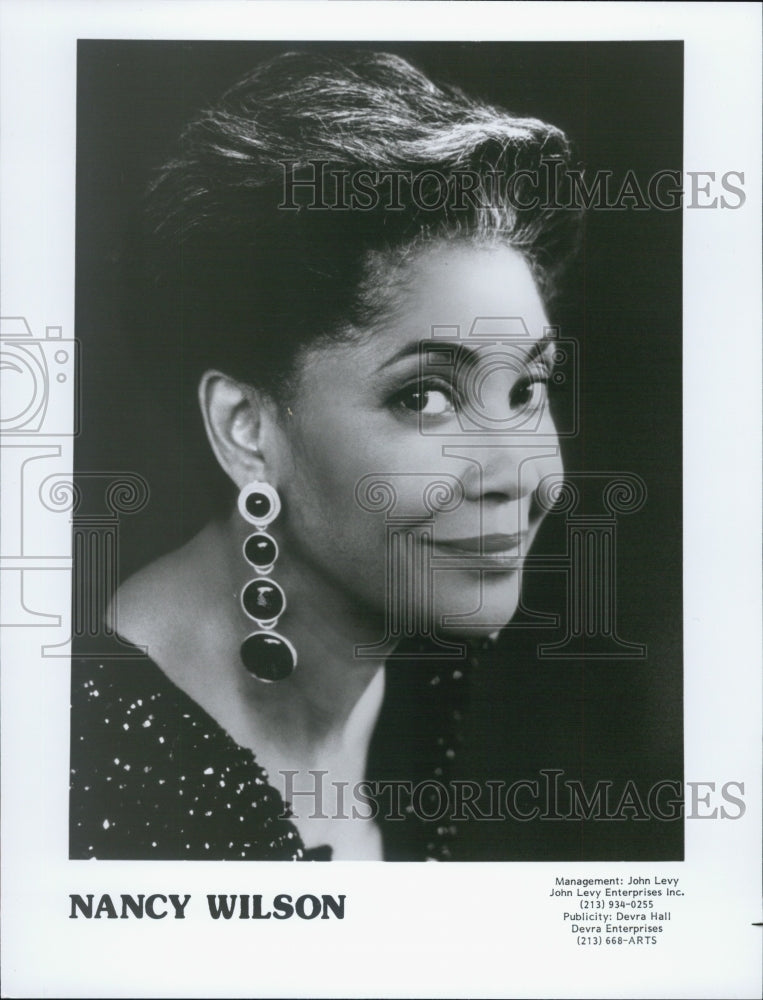 Press Photo Nancy Wilson Entertainer Musician Singer - Historic Images