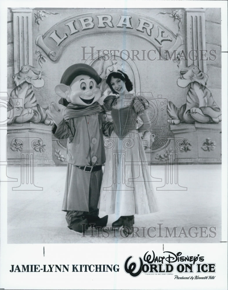 1987 Press Photo Jamie-Lynn Kitching In Walt Disney&#39;s World On Ice Show - Historic Images