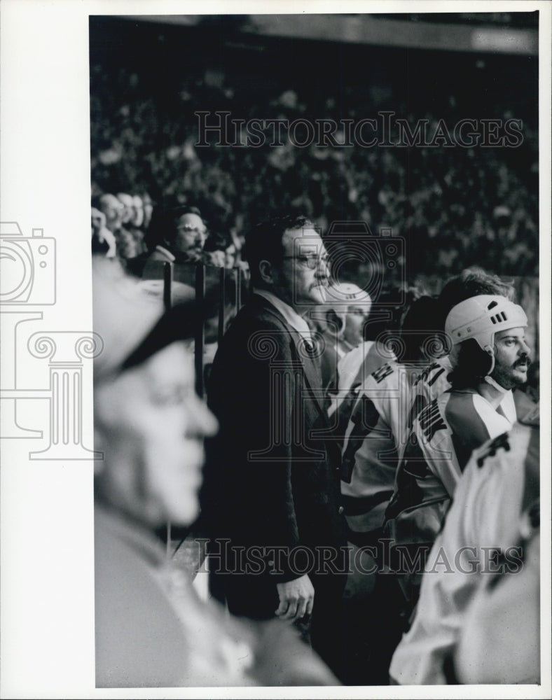 Press Photo New York Rangers Hockey Team Coach Team Photo - Historic Images