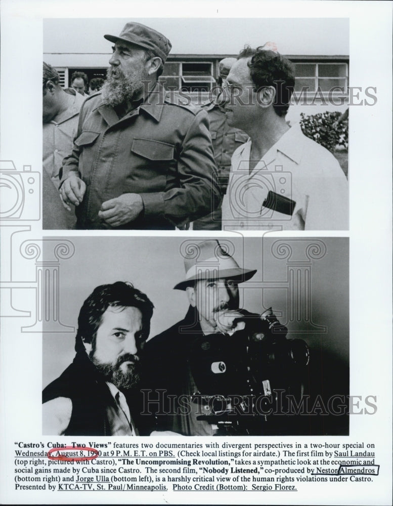 Press Photo Castro&#39;s Cuba Fidel Castro Documentary Film - Historic Images