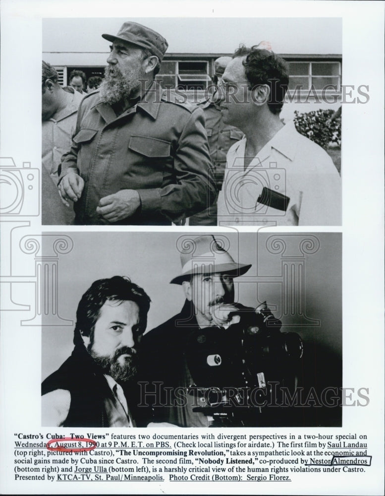 Press Photo Castro's Cuba Fidel Castro Documentary Film - Historic Images