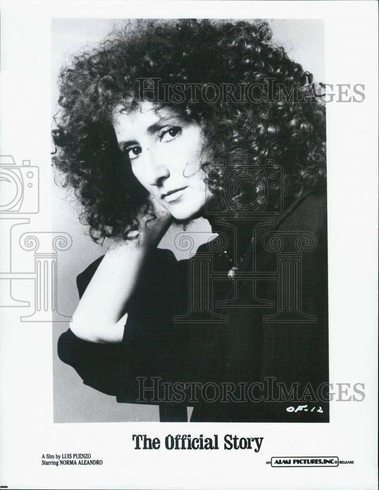 1986 Press Photo Norma Aleandro Actress in film The Official Story - Historic Images