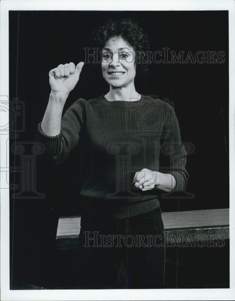 1981 Press Photo Actress Linad Bove in Children of a Lesser God - Historic Images