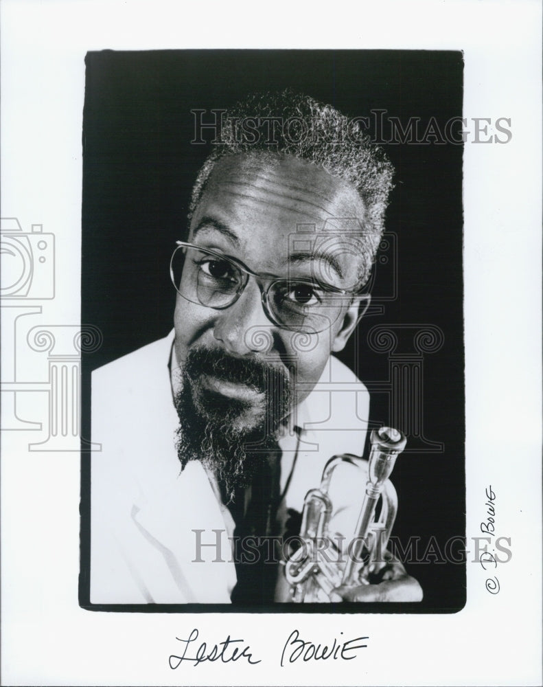 Press Photo Lester Bowie Trumpet Chicago Music Festival - Historic Images