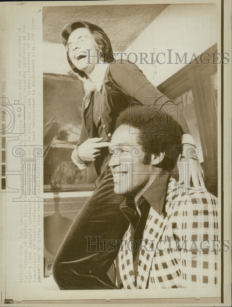 1971 Billie Jean King and O.J. Simpson - Historic Images