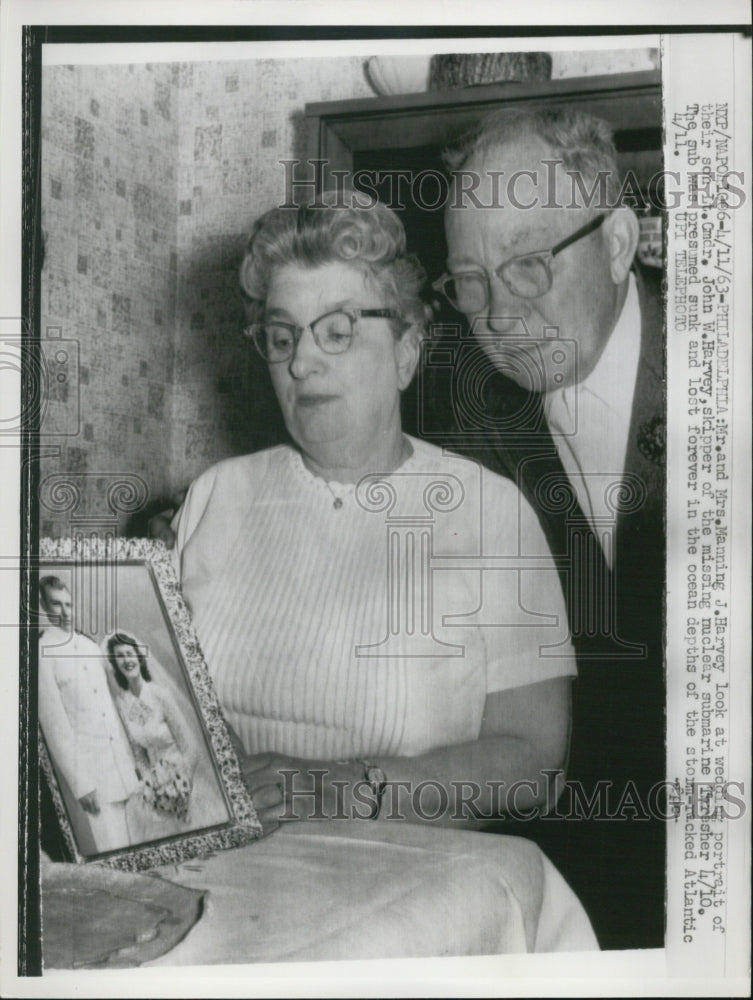 1963 Harvey Skipper Son Missing Submarine Thresher - Historic Images