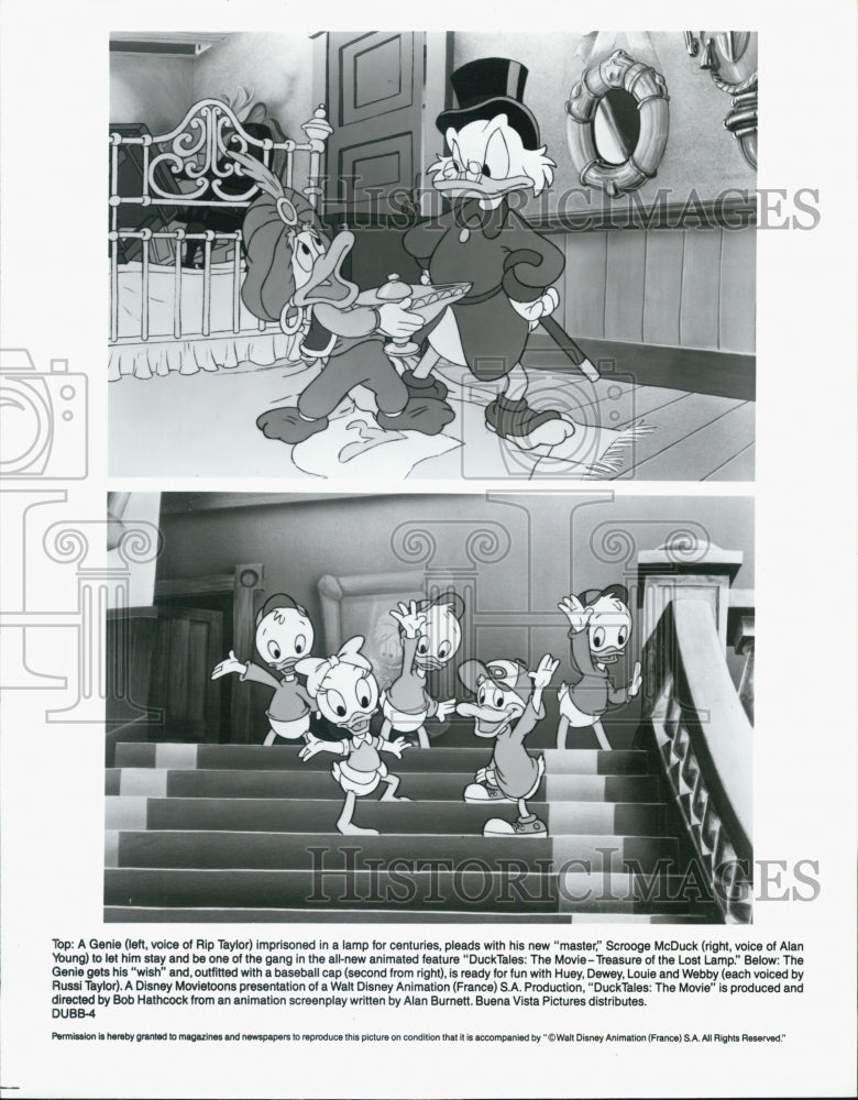 1990 Press Photo Duck Tales the Movie Treasure of the Lost Lamp - Historic Images