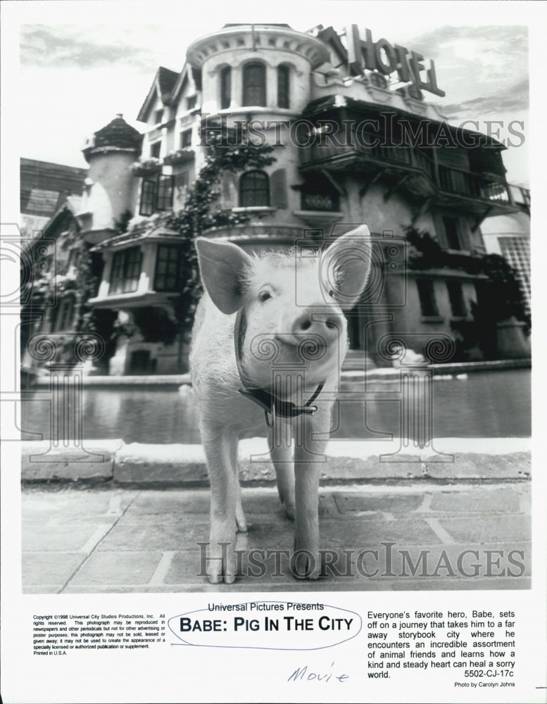 1996 Press Photo "Babe: Pig in the City" Movie - Historic Images