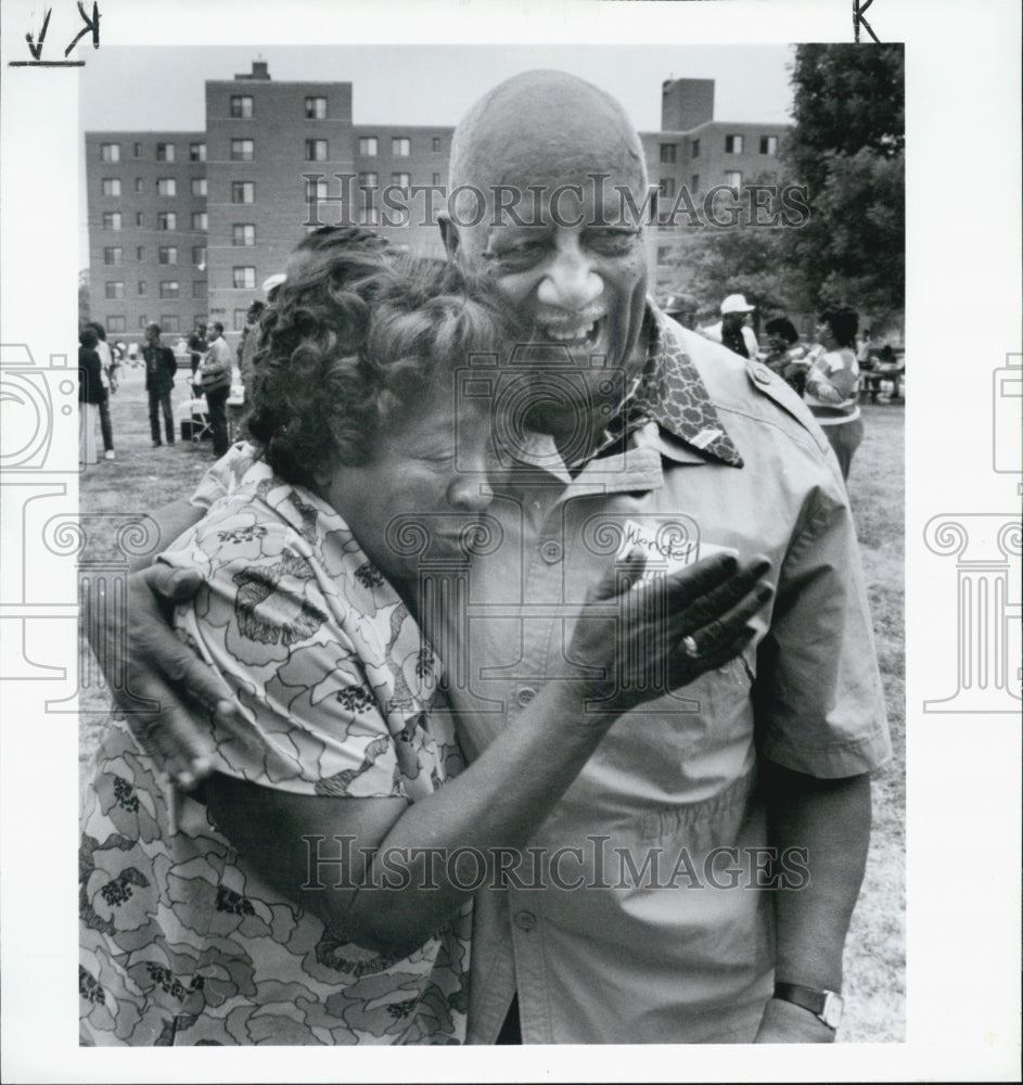 1991 Press Photo Brewster Douglas Housing Project Reunion - Historic Images
