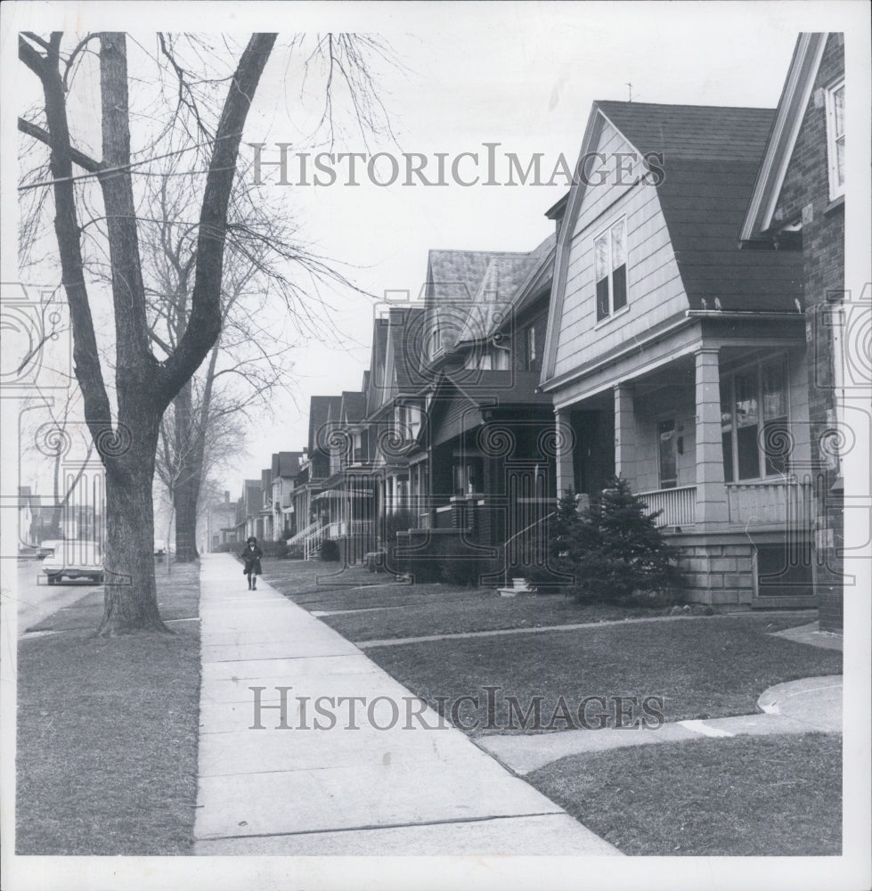 1966 Morrell looking North towards Vernor - Historic Images