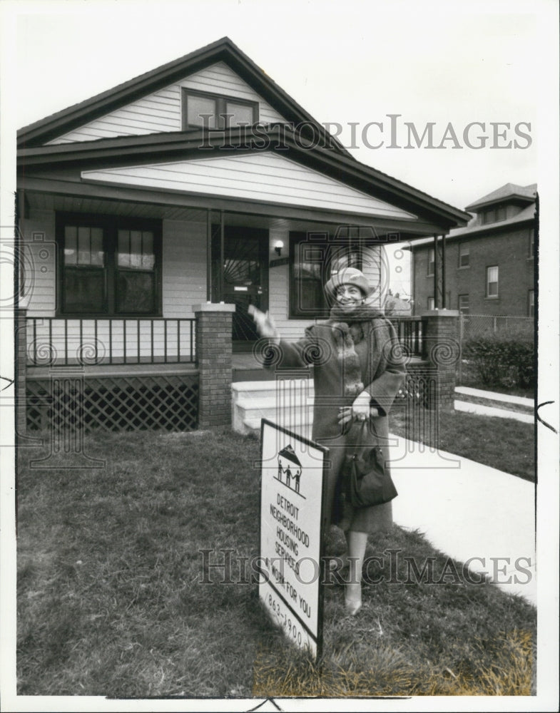 1986 Press Photo Detroit Neighborhood Housing Services - Historic Images