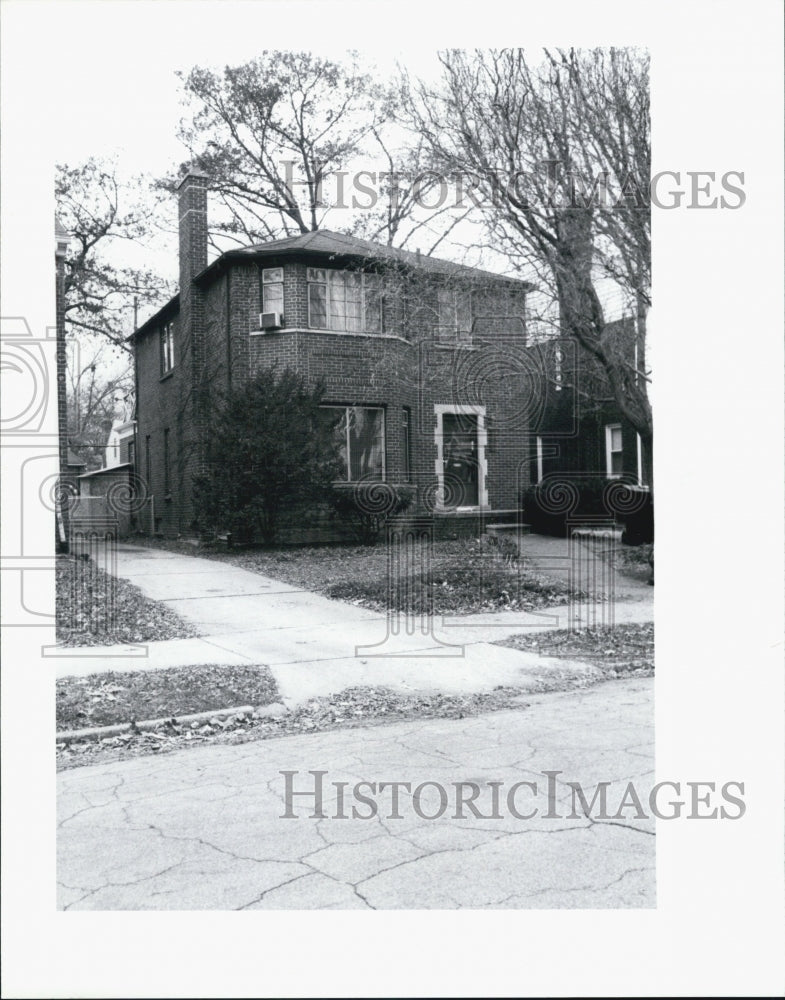 1992 Press Photo Houses Detroit - Historic Images