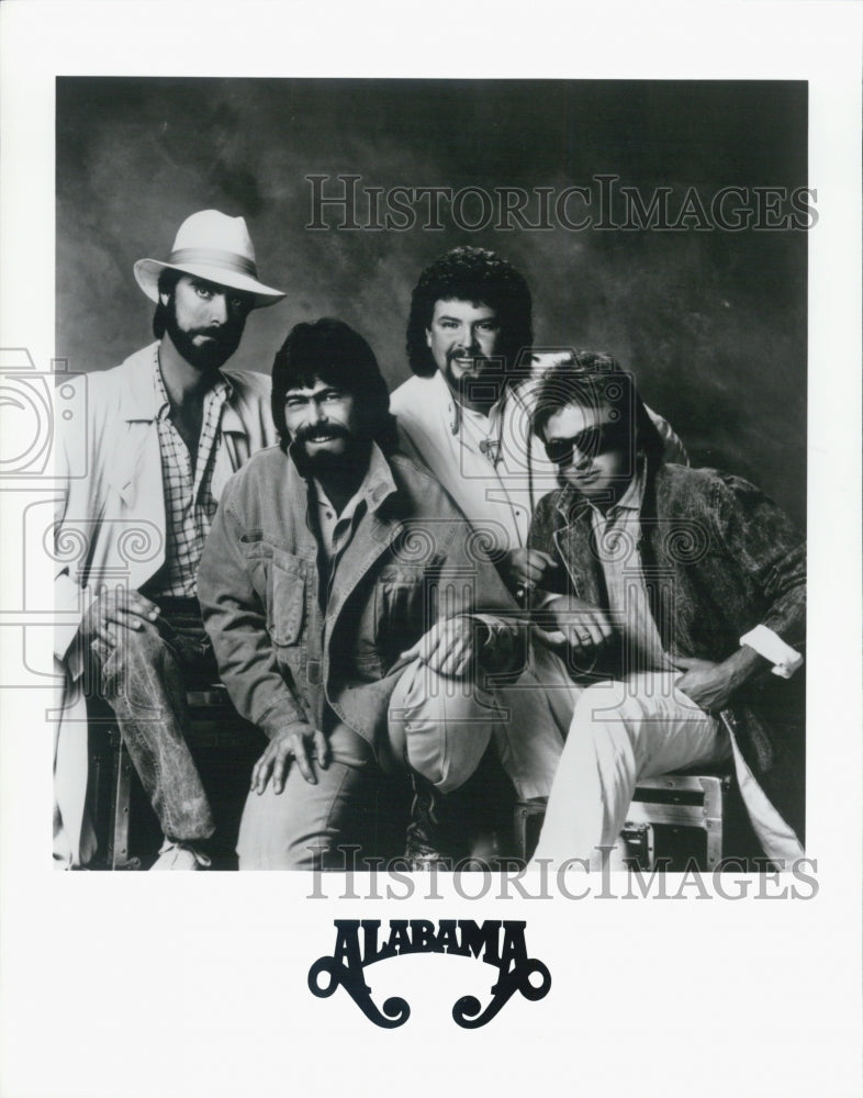 1988 Press Photo Country Music Band Alabama - Historic Images