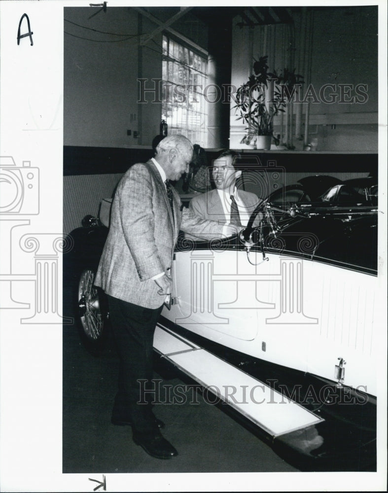 1991 Press Photo Concours d&#39;Elegance William Milliken Robert Atwell 1925 Bentley - Historic Images