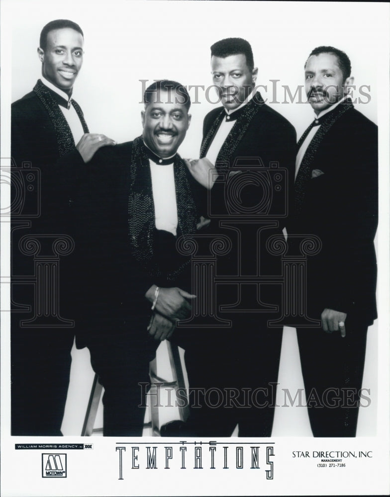 Press Photo Singing Group The Temptations Star Direction Motown - Historic Images