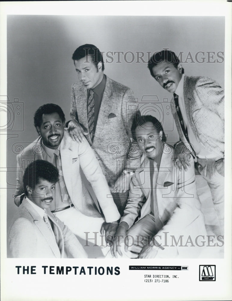 Press Photo Singing Group The Temptations Star Direction Motown - Historic Images