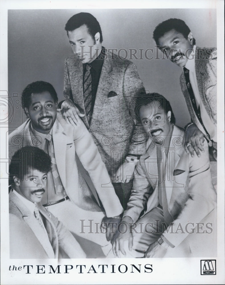 1990 Press Photo Singing Group The Temptations Motown Ali Ollie Woodsen - Historic Images