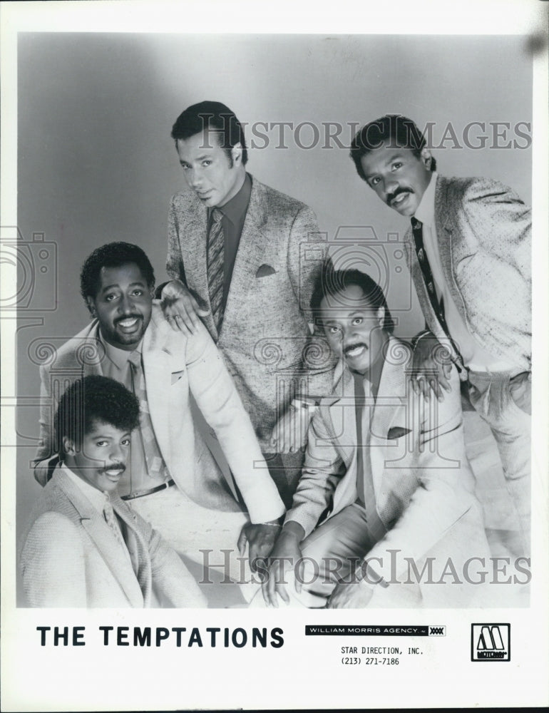 Press Photo Singing Group The Temptations Star Direction Alie Ollie Woodson Otis - Historic Images