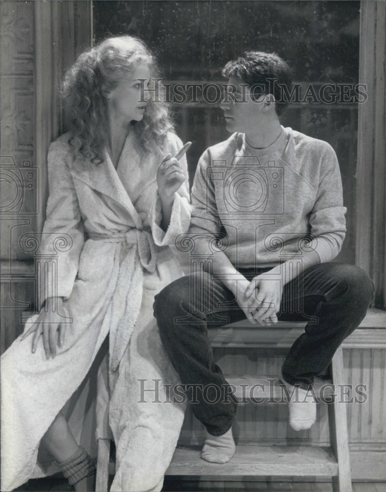 1987 Press Photo Joan Allen/Jeff Perry/Actor/Actress - Historic Images