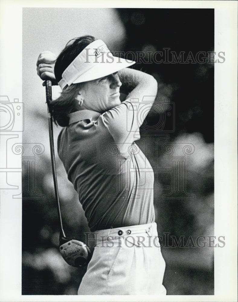 1984 Press Photo Jane Glalock in Variety Club LPGA Pro-Amateur Golf Tournament - Historic Images