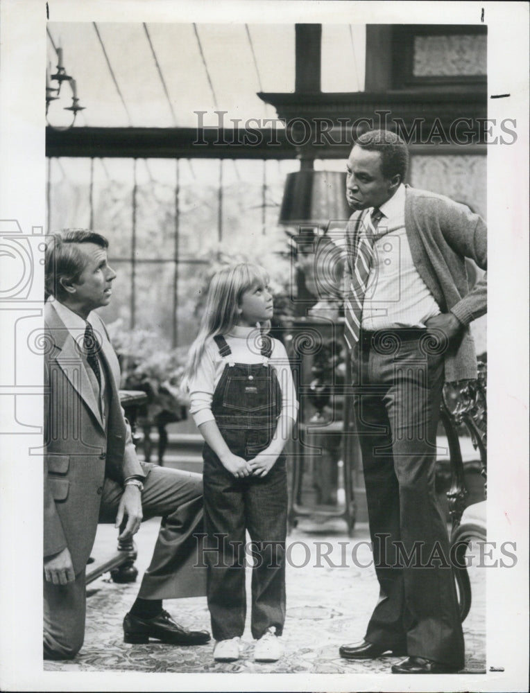 1980 Press Photo James Noble Missy Gold Robert Guillaume Actors Benson Trust Me - Historic Images