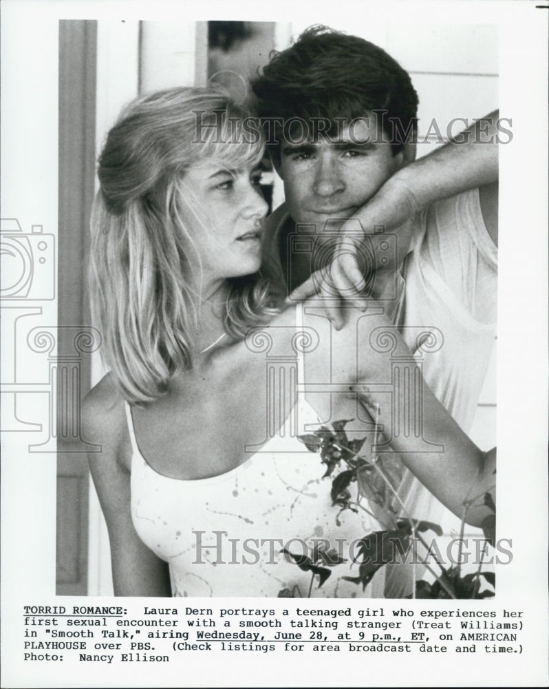 1989 Press Photo Laura Dern Treat Williams Actors Smooth Talk - Historic Images