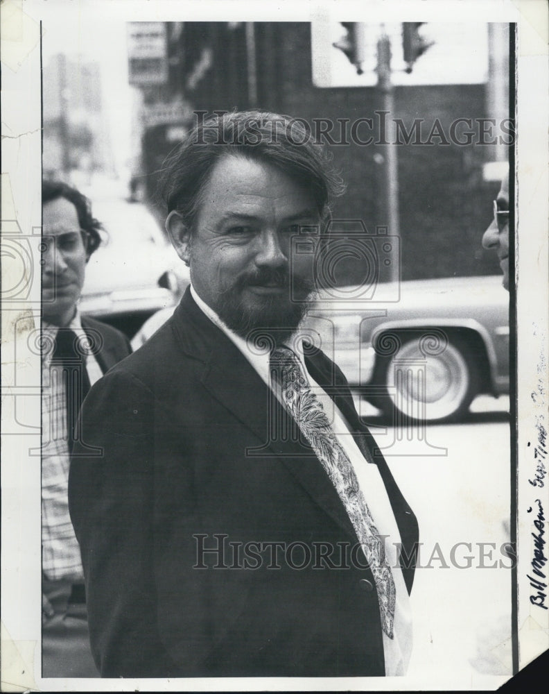 1975 Pulitzer Winner Bill Mauldin With Full Mustache Goatee - Historic Images